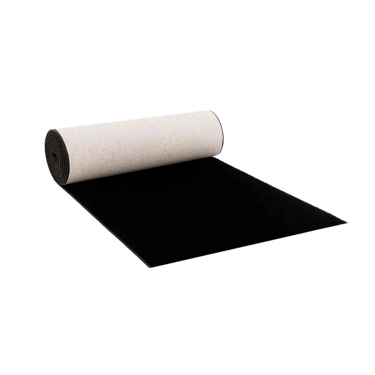 Black carpet runner