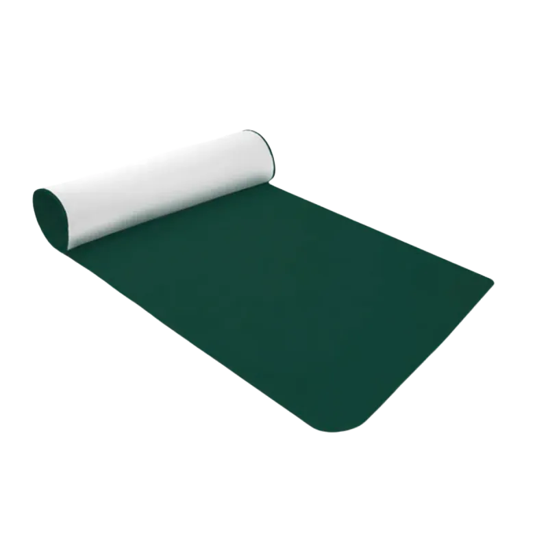 Green carpet runner